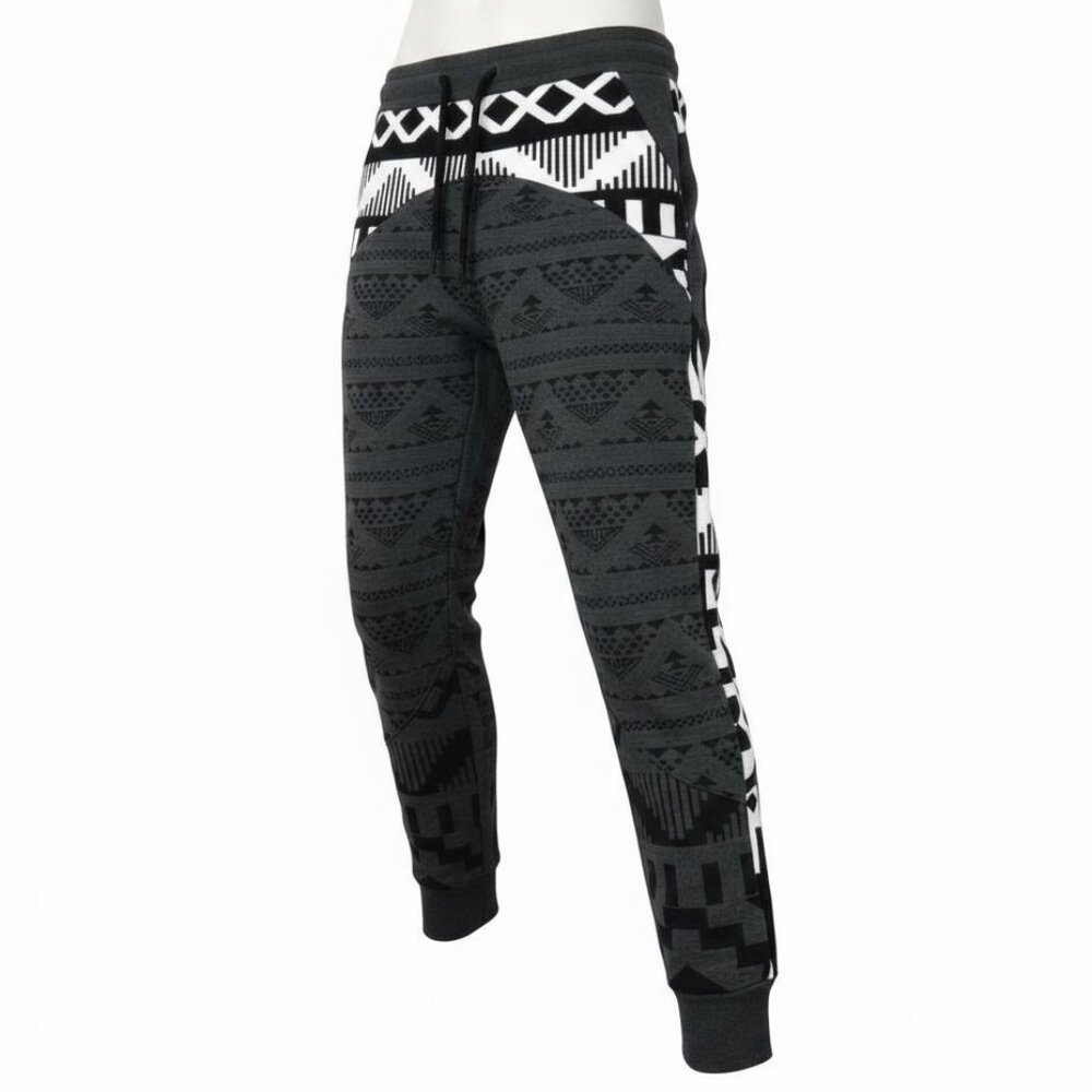 NWT Brooklyn Standard Joggers L (34x30.5) Adult Fleece Drawstring Dark G…